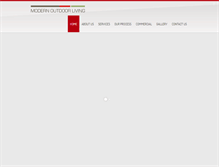Tablet Screenshot of modernoutdoorliving.com.au